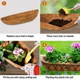 thumbnail image 2 of 2Pcs 24 Inch Replacement Hanging Baskets Coco Trough Liner F/ Window Box Planter, 2 of 6