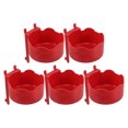 thumbnail image 2 of Space Saving Wall Mounted Rack Red Plastic 5Pcs 3.9X3.9X3.5In, 2 of 4