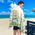 thumbnail image 4 of GZHJMY Flowers Flying Insects Beach Towel Oversized Towel Blanket, Thin Lightweight Microfiber Sand Free Quick Dry Towel, 30”X60” Multipurpose Pool Bath Yoga Swim Shower Towel, 4 of 7