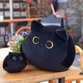 thumbnail image 2 of BESTSKY Cat Stuffy Black Cat Plush Toy Funny Stuff Cat Pillow Weighted Stuffed Animals Style 2 30cm, 2 of 4