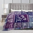 thumbnail image 6 of Butterfly Blanket for Boys Girls, Cute Butterfly Themed Design Printed Purple Throw Blankets for Kids Lap, Chair Sofa, Warm Soft Cozy Blanket, 40"x 50", 6 of 6
