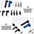thumbnail image 3 of Minkissy 16Pcs Brake Bleeding Kit With Adapter Assorted Color Brake Fluid Change Tool 2.4x0.7x0.7in, 3 of 7