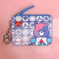 thumbnail image 3 of Cartera de cuero con diseño de osos cariñosos de caramelos, bolso con cremallera de dibujos animados, bolsa de almacenamiento de identificación, colgante de anime, decoración, juguetes bonitos para ni, 3 of 5