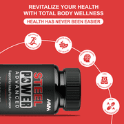 (5 Pack) Steel Power Advanced Wellness Supplement, SteelPower Maximum Strength (300 Capsules)