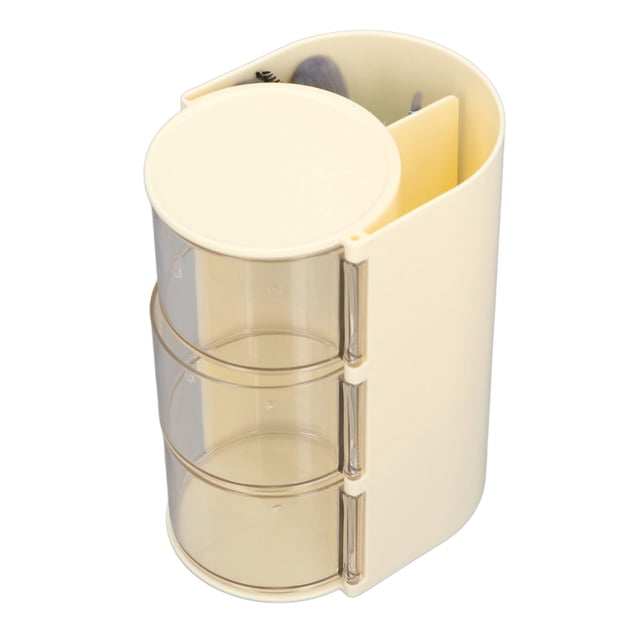 Soporte de Almacenamiento de Hojaldre en Polvo, Caja de Almacenamiento de Hojaldre de Polvo A Prueba de Polvo de Plásstico para Escrito para escritorio