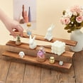 thumbnail image 3 of Wood Display Stand 3-Tier Display Riser Shelf Tiered Organizer Holder Countertop Display Storage for Figure Collection Cupcake Desserts Holder Cosmetics Perfume Jewelry Organizer, 3 of 6