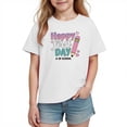thumbnail image 6 of Piuwrlz Girls Short T-Shirts Kids Graphic Shirts Tops Cotton Pullover White Size 3 Years, 6 of 10