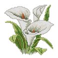 thumbnail image 1 of 17x17cm Kit de Costura DIY Punto de Cruz 14CT Estampado (H453 Flor Blanca) Tmvgtek Oficina Multiescena Multifunción, 1 of 9