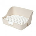 thumbnail image 5 of oshhnii Rabbit Detachable Cleaning Potty Trainer Corner Pet Toilet for Guinea White, 5 of 9