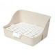 thumbnail image 5 of Caja de arena para conejos, práctica bandeja con diseño de hebilla para Chinchillas, conejillos de indias, para mascotas Blanco Yuyangstore Inodoro con bandeja de arena, 5 of 8