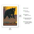 thumbnail image 2 of Visit Canada - Grizzly Bear - Canadian Pacific Railway - Vintage Railroad Travel Poster by Thomas (Tom) Hall c.1938 - Bamboo Fine Art 290gsm Paper (Unframed) 12x16in, 2 of 4
