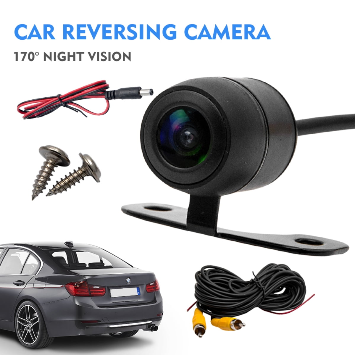 New Car Rear View CCD 170° Front&Back View Forward Camera Reverse Backup Parking 