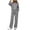 Gray-RongHuan women outfits sets, variant on RongHuan Sweatsuits Women 2 Piece Outfit Oversized Full Zip Hoodie Casual Drawstring Sweatpants with Pockets Track Suit