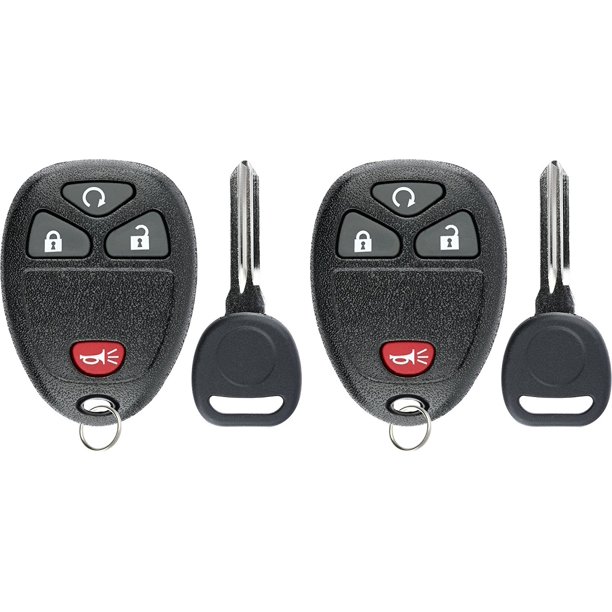 2 PACK KeylessOption Keyless Entry Remote Control Car Key Fob