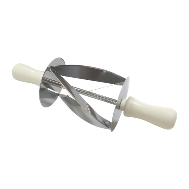 Cortador de croissant de forma uniforme para uso doméstico, para restaurante, para pan, cuchillo de repostería blanco