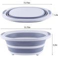 thumbnail image 5 of Collapsible Portable Wash Basin and Chop Board Sink for RV Trailers Camping - Foldable Dishpan Tub, 5 of 5