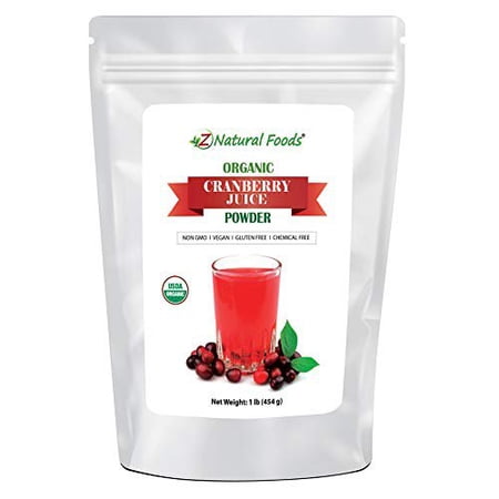 Organic Cranberry Juice Superfood Berry Drink Supplement - In Smoothies  Shakes  Tea  Cooking Recipes - GMO  Gluten Free  Vegan  Kosher 1 lb.