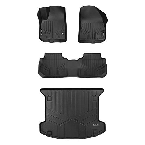 Smartliner Custom Floor Mats And cargo liner Set Black For 201720 Cadillac XT5
