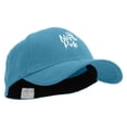 thumbnail image 5 of North Pole Reindeer Embroidered Stretch Heavy Weight Brushed Cotton Fitted Cap - Lt Blue L-XL, 5 of 5