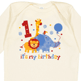 thumbnail image 4 of Inktastic Safari 1st Birthday Boys or Girls Long Sleeve Baby Bodysuit, 4 of 5