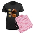 thumbnail image 5 of CafePress - Irishsetterboo2 Women's Dark Pajamas - Women's Short Sleeve Print T-Shirt and Pants Dark Cotton Pajama Set, 5 of 7
