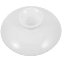 MRLESS 2pcs Universal Ceramic Teapot Lid Replacement White Ceramic Teapot Lid Tea Kettle Cover for Kitchen Home Restaurant