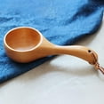 thumbnail image 3 of Magazine Solid Wood Scoop Short Handle Rice Scoop Japanese-style Kitchen Water Scoop Wooden Spoon Bath Sauna Wooden Bucket Spoon, 3 of 12