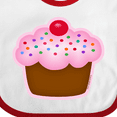 thumbnail image 4 of Inktastic Cupcake Girls Baby Bib, 4 of 4