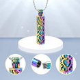 thumbnail image 4 of Cylinder Urn Necklace for Ashes for Women Men Hollow Cylinder Vial Keepsake Urn Cremation Jewelry for Human Pet Ashes Pendant, 4 of 7
