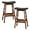 Black, variant on Pemberly Row Faux Leather Counter Stool in Black (Set of 2)