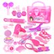 thumbnail image 1 of Nehlobo Accesorios para niñas, juguetes de 3 a 7 años, juego de juguetes para jugar a las casitas, juguetes portátiles para vestir y maquillar a los niños (caja de almacenamiento de maquillaje, juego, 1 of 8