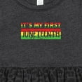 thumbnail image 4 of Inktastic It's My First Juneteenth Red, Yellow, and Green Girls Baby Dress, 4 of 5