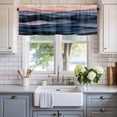 thumbnail image 2 of Simple Style Window Valance Curtain Modernism ART Rod Pocket Short Curtain for Living Room, Bedroom & Kitchen Window Decor 42x18in, 2 of 8