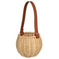thumbnail image 5 of LEDMOMO Wicker Flower Basket Light Brown Hand-Woven for Storage, 5 of 7