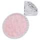 thumbnail image 2 of Paleta de resina redonda para decoración de uñas, portátil, para salón de casa, con soporte de exhibición para esmalte de gel y puntas de uñas, con marco plateado y base rosa., 2 of 14