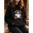 thumbnail image 3 of Haunted Night Halloween Hoodie for Men and Women, Unisex Pullover Hooded Sweatshirt, Comfortable Cotton Poly Blend, Casual Seasonal Outfit, 3 of 5