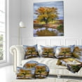 thumbnail image 3 of Designart Willow Near Pond - Landscape Photography Throw Pillow - 18x18, 3 of 5