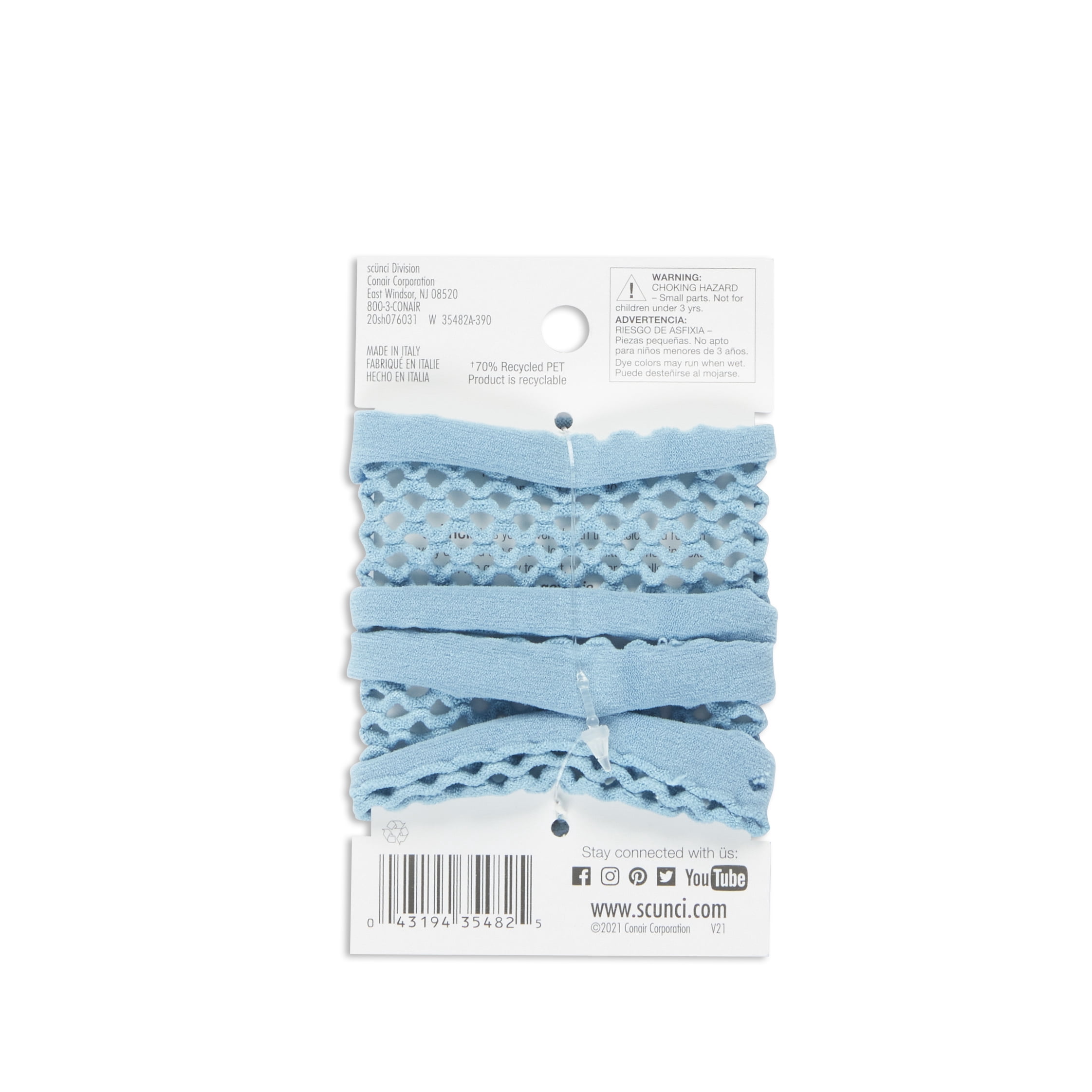 (5 pack) Scunci Consciously Minded and Sustainable Knit Ponytailers, 2 ct