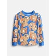 thumbnail image 2 of Wonder Nation Boys' Snug Fit Cotton Pajama Top and Pants Set, 2-Piece, Sizes 4-10, 2 of 3