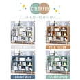 thumbnail image 3 of IOTXY Simple Bookcase with Legs - 3 Tier 10 Cubes Freestanding Low Display Cabinet, Mint Green, 3 of 8