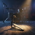 thumbnail image 2 of predolo Single Bass Drum Pedal Adjustable Coil Tension Bass Drum Pedal Wool Beater Musical Instrument Accessory for Beginners, Practice, Live Performance, 2 of 10