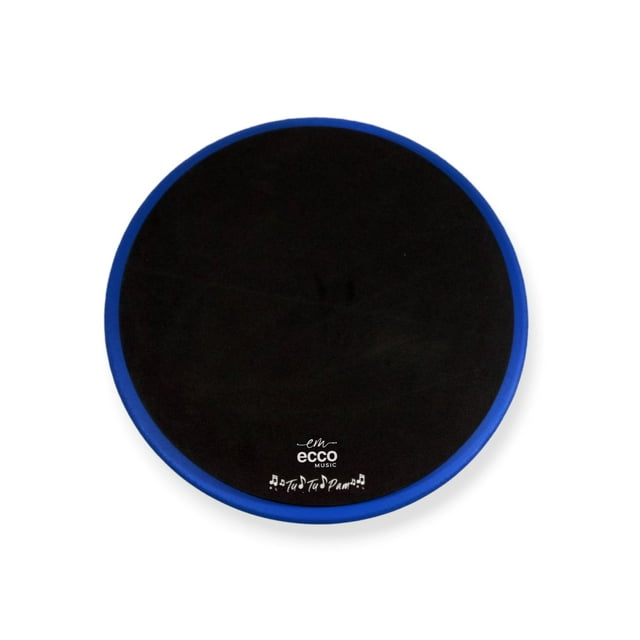 Pad Practicador de Bateria ECCO MUSIC 10' Redondo azul