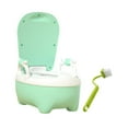 thumbnail image 3 of Kokiya Baby Potty Toilet (Brush Included) Potty for Travel Indoor Infants green, 3 of 9