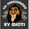 thumbnail image 2 of Men's Lion King Scar Surrounded by Idiots Sweatshirt Charcoal Heather Large, 2 of 4
