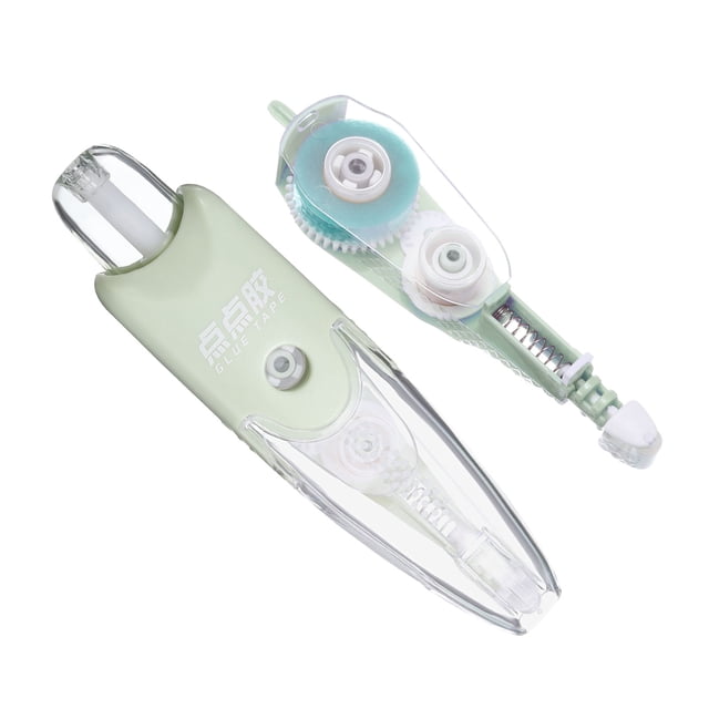 Unique Bargains Correction Tape Eraser Tape Dispenser Refillable Retractable Instant Correction Applicator Green 1 Set