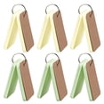 thumbnail image 1 of Tarjetas de índice en blanco, tarjetas flash de colores con anillo de carpeta para la escuela, aprendizaje, paquete de 6, 2.16 "x 3.5", 300 unidades, 1 of 5