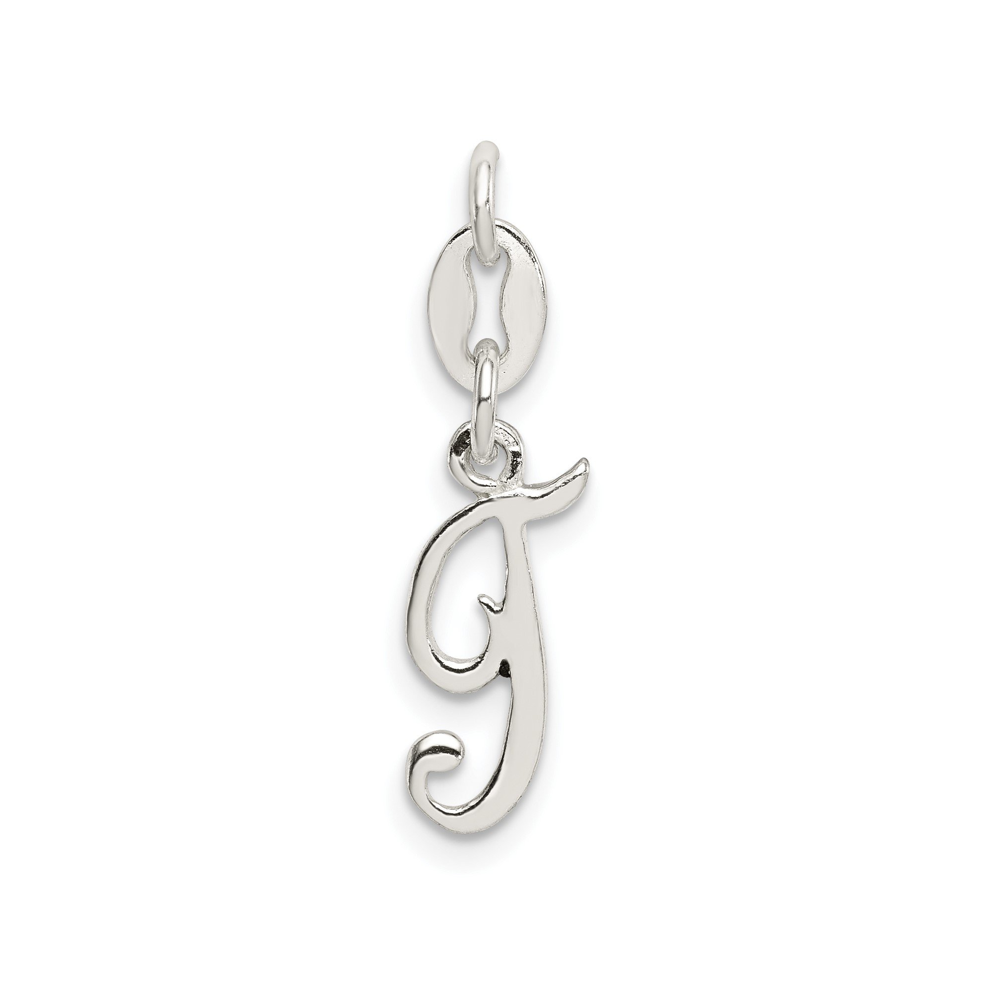 Sterling Silver Script Initial J Pendant for Women, Cursive Alphabet Charm for Necklace or Bracelet, Personalized Monogram Jewelry Symbolizing Identity and Style