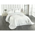 thumbnail image 3 of Ambesonne Modern Quilted Bedspread Set 3 Pcs, Sketchy Art Lady Character, King Size, White Black, 3 of 5