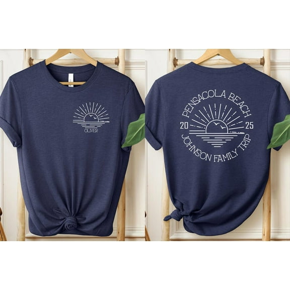 Family Beach Vacation Shirt,Summer 2025 Shirt,Family Name Matching Tee,Family Beach Trip,Family Vacation Shirt,Beach Tee