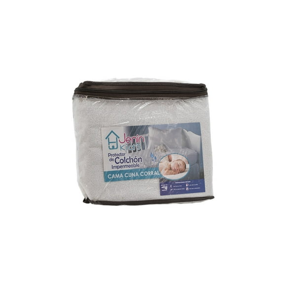 Protector de Colchón de Toalla para Cuna de Bebé Jenin Home Cubrecolchón Impermeable Color Blanco